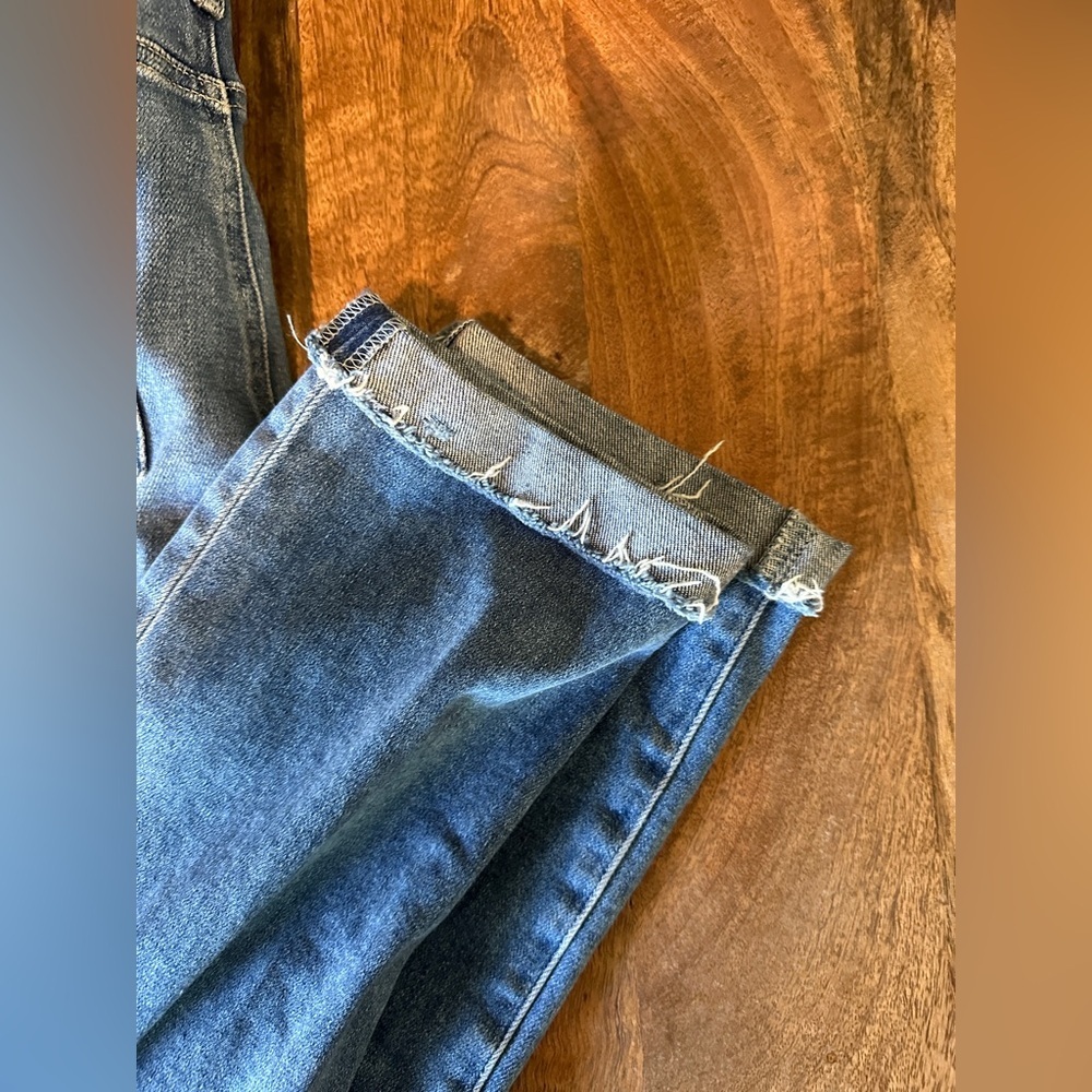 PAIGE Womens Cindy Straight Leg Jeans High Rise Denim Button Fly Blue Size 29 - Picture 4 of 6
